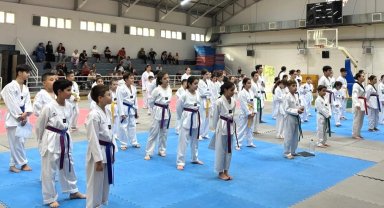 İzmir Bornova'da kuşak terfi sınavı heyecanı