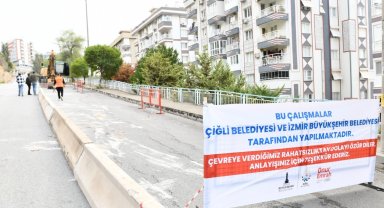 İzmir Çiğli'de heyelan bölgesine hızlı müdahale