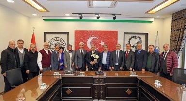 Kayseri Talas'ta öğretmenlerden Başkan Yalçın'a ziyaret