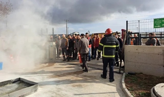 Kocaeli Büyükşehir İtfaiyesi'nde eğitimler tam gaz