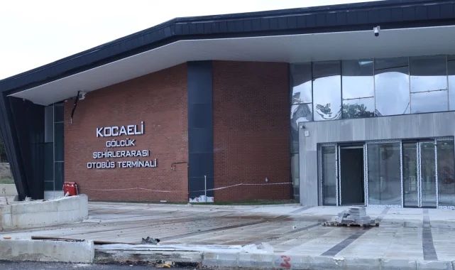 Kocaeli Gölcük'ün yeni terminaline son dokunuşlar