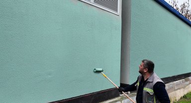 Kocaeli'nde duvar yazıları siliniyor