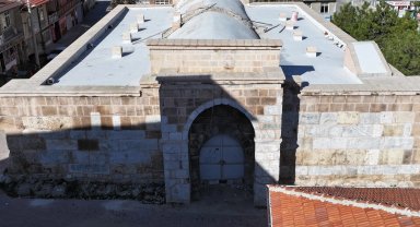 Konya Kadınhanı'nda Raziye Sultan Kervansarayında restorasyon çalışması