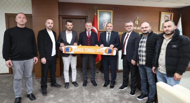 KOSİDEF'ten Başkan Büyükakın'a nezaket ziyareti