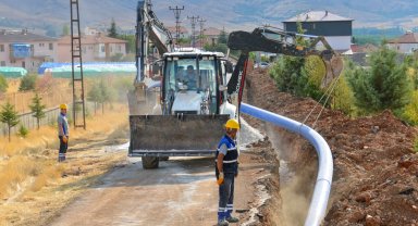 Malatya Doğanşehir'e 2 bin 500 metre içme suyu hattı