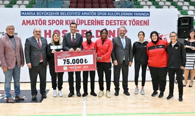 Manisa'dan amatör spor kulüplerine 4 milyon liralık destek