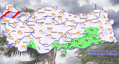 Meteoroloji'den 20 Kasım raporu... Kıyılarda yağmur Marmara'da kuvvetli rüzgar