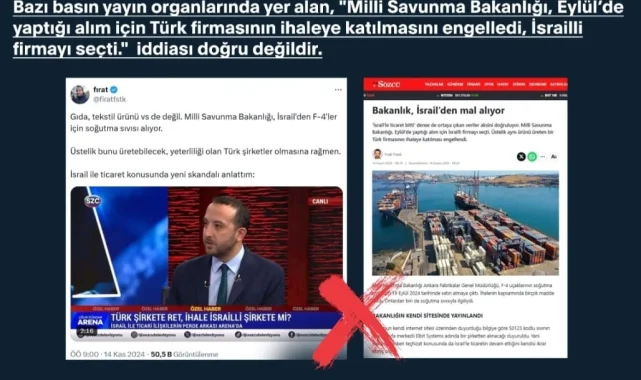 MSB'nin ihale seçiciliği iddialarına yanıt!