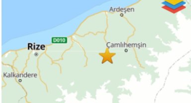 Rize'deki sarsıntıda 2 kişi korkudan 112'yi aradı