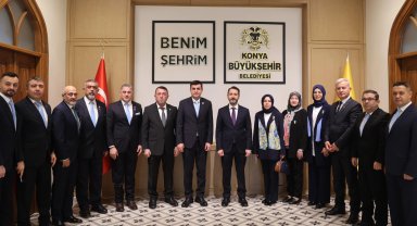 Türkiye Harp Malulü Gaziler Şehit ve Dul Yetimleri'nde Konya'ya ziyaret