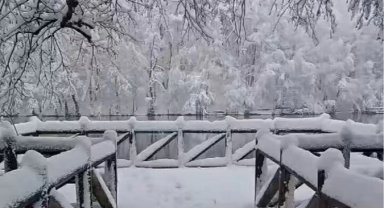 Yedigöller beyaz gelinliğine büründü