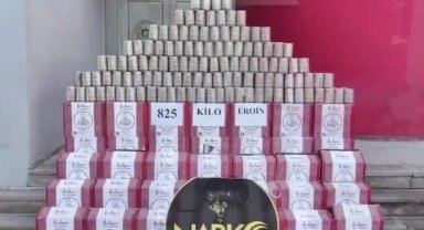 Adana'da 825 kilogram eroin ele geçirildi