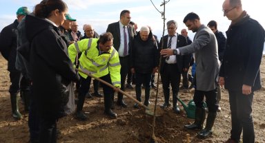 Bursa Karacabey'de şehit Aybüke öğretmen anısına hatıra ormanı