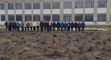 Çankırı'da okul bahçesinde lavanta yetiştiriyorlar