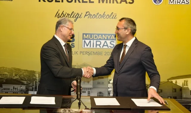 İstanbul'dan Bursa'nın kültürel mirasına bir protokol de Mudanya'da