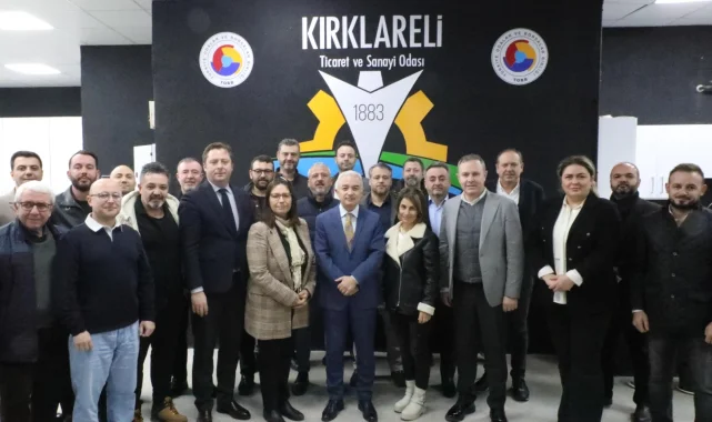 Kırklareli Valisi Turan'dan Kırklareli TSO'ya iade-i ziyaret