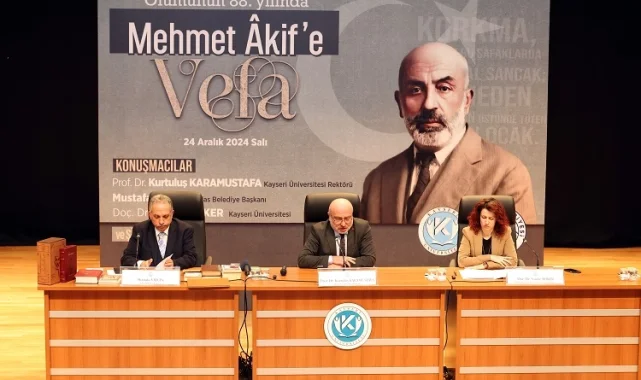 Mehmet Akif Ersoy'a Kayseri Talas'ta vefa