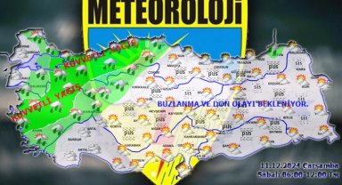 Meteoroloji kuvvetli yağış için hangi illeri uyardı? İşte havanın 11 Aralık raporu...
