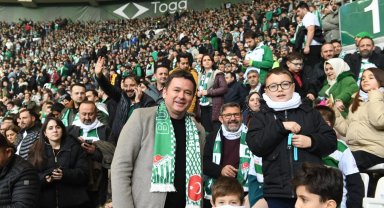 Osmangazili çocuklar Başkan Aydın'la Bursaspor maçına gitti