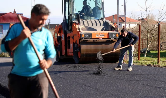 Sakarya Söğütlü'nün kırsalındaki iki mahallede asfalt hamlesi