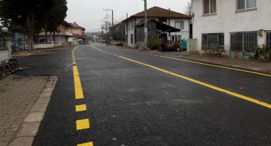 Sakarya'da Akçakamış'ın kalbine giden yolu tablo gibi işlendi