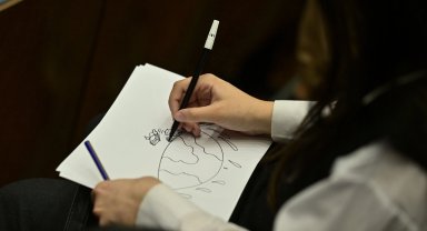 Sürdürülebilir yaşam için karikatür çizdiler