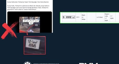 "Türk Bayrağı'nın yere serilip basıldığı" iddiası asılsız!