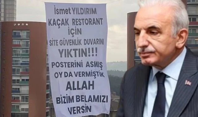 Ümraniye'de pankart krizi! Site Yönetimi, Belediye ve Restoran karşı karşıya...