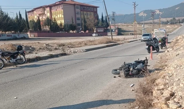 Adıyaman'da motosiklet kazası: Sürücü ağır yaralı