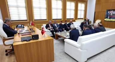 Başkan Alemdar, Federasyon Başkanı Erdem ve yönetimini konuk etti