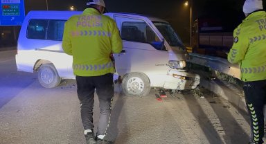 Düzce'de alkollü sürücü karşı şeride geçti