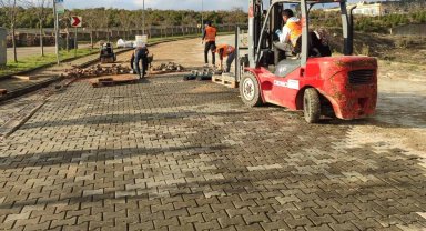 Kocaeli'de kilit parke taşlarıdöşendi