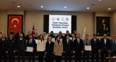 Kütahya'da yeni kadın kaynakçılar yetişti