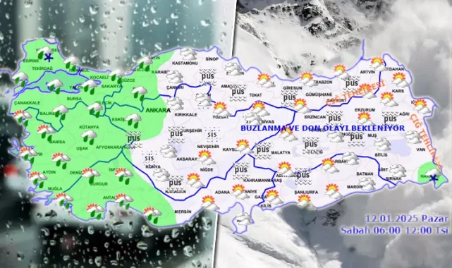 Türkiye yağışlı havanın etkisinde... İşte Meteoroloji'den 12 Ocak Pazar raporu