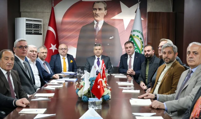 Vali Ergün, Artvin TSO'yu ziyaret etti