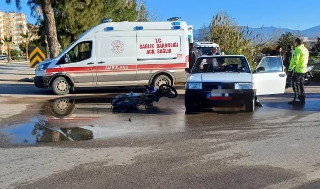 Antalya Kumluca'da trafik kazası: 1 Yaralı