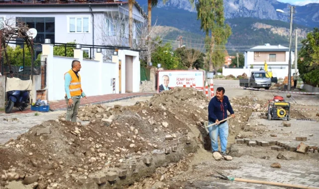 Antalya Tekirova'da içme suyu sorunu çözülüyor