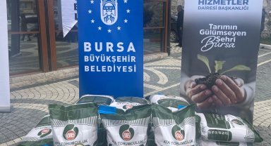 Bursa Büyükşehir'den çiftçiye tohum desteği