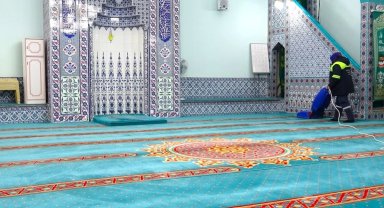Bursa Gemlik'te camiler Ramazan'a hazırlanıyor