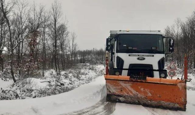 Bursa İnegöl'de 24 Saatte 925 km kar temizleme çalışması yapıldı