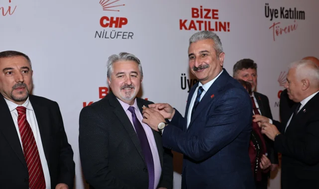 Bursa Nilüfer'de CHP'ye 450 yeni üye