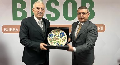 Bursa Valisi Erol Ayyıldız'dan BESOB'a ziyaret