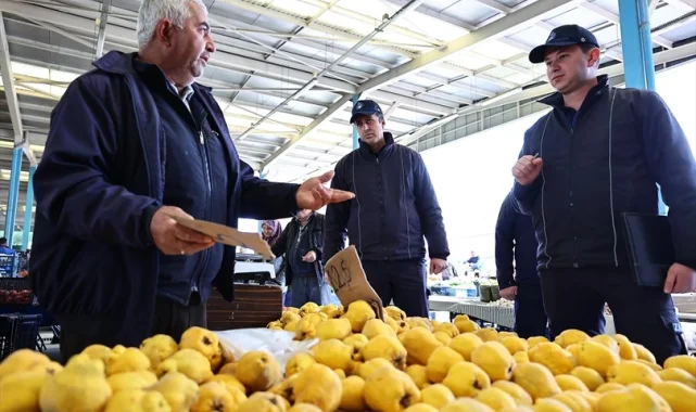 Denizli Büyükşehir'den pazaryerlerinde etiket denetimi