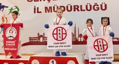 Edirne Karate İl Şampiyonası'nda Öndercan başarısı