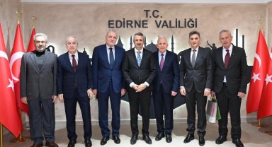 Edirne Valisi Sezer'e Balkan liderlerinden ziyaret