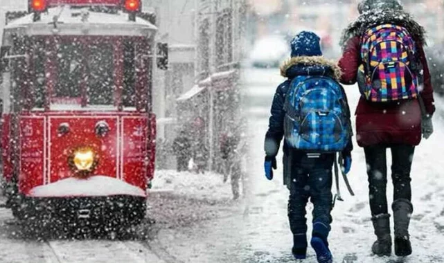 İstanbul'da eğitime kar engeli!