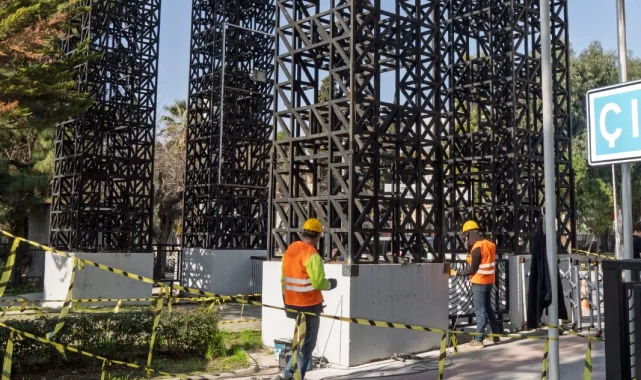 İzmir'in tarihi kapısına güçlendirme çalışmaları başladı