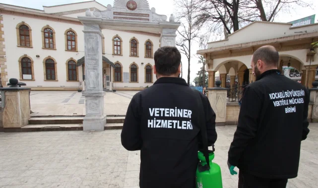 Kocaeli'de ibadethaneler ilaçlanıyor