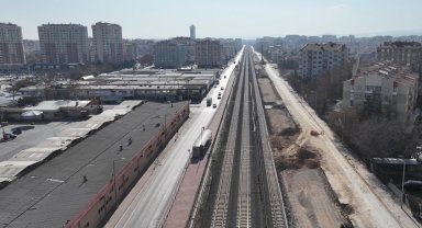 KONYARAY Banliyö Hattı'nın birinci etabı 23 kilometreye yükseldi