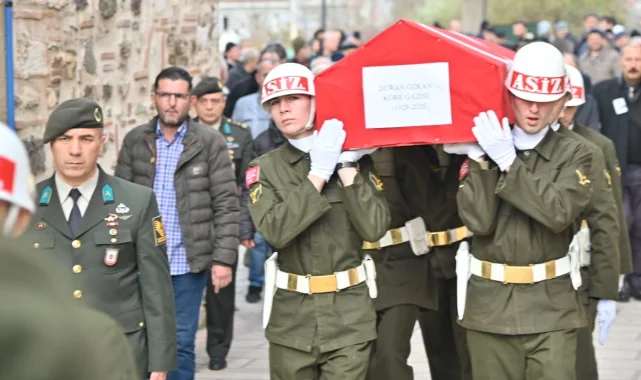Kore Gazisi Özkan sonsuzluğa uğurlandı